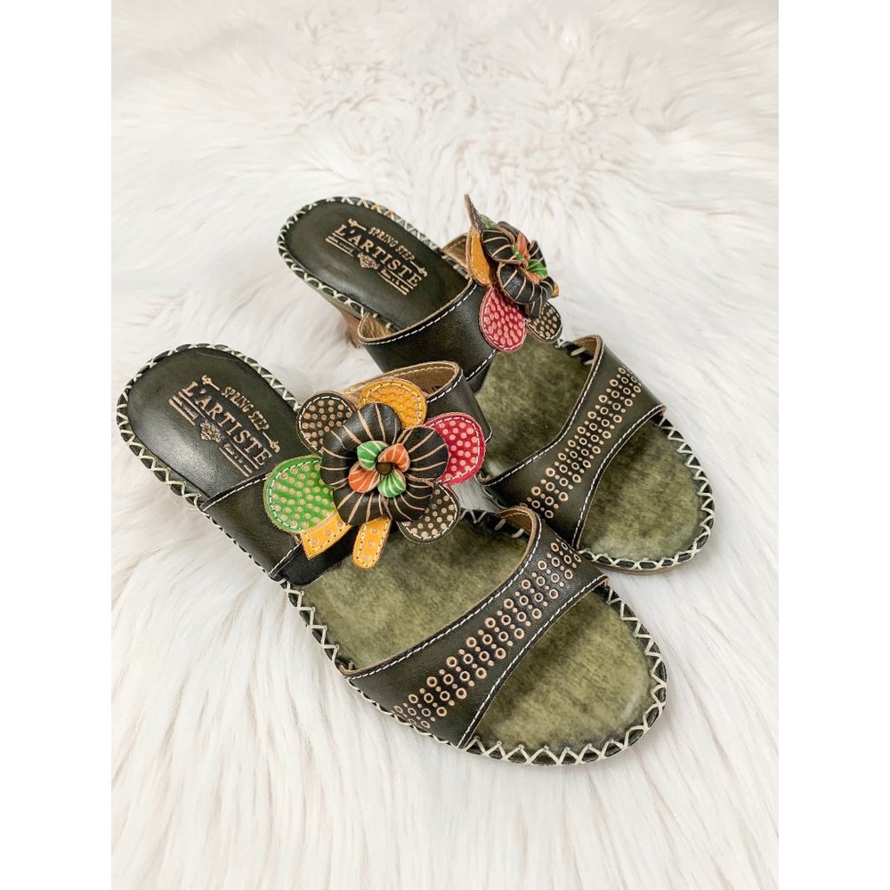 Spring Step L' Artiste Oceanside Slip on 7.5 EUC